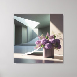 Impressão Em Tela Floral Staircase Composition 