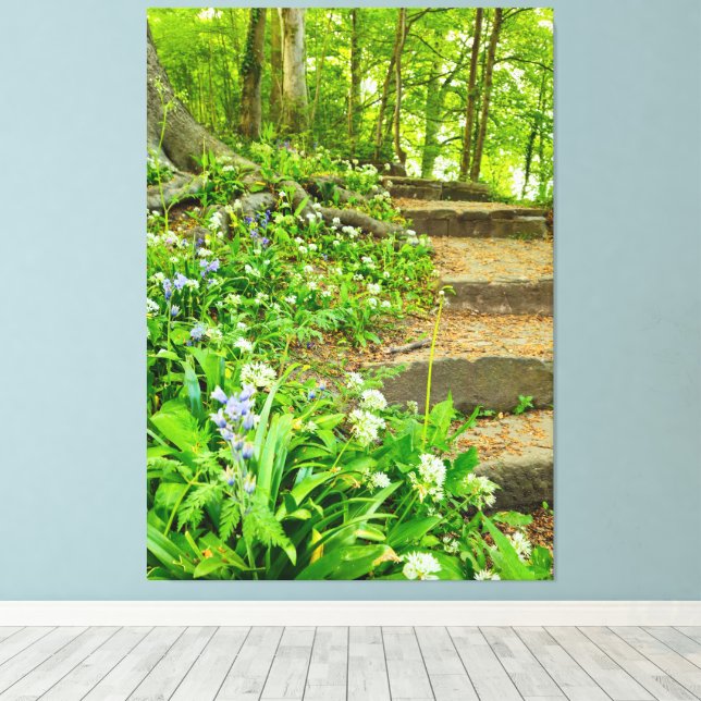 Impressão Em Tela Flores (Insitu(piso de madeira))