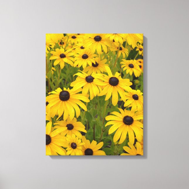 Impressão Em Tela Flores Amarelas - Tela de desenho de Suspensões de (Frente)