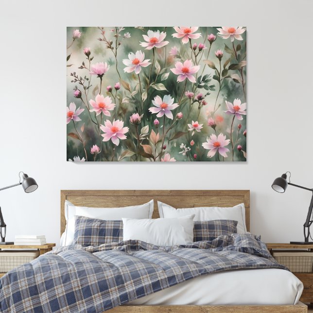 Impressão Em Tela Flores bonito (Insitu(Quarto))