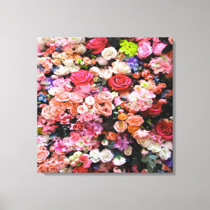 Impressão Em Tela Flores Coloridas no Bloom Floral Buquê