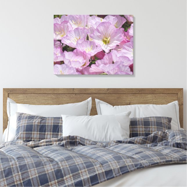 Impressão em Tela - Flores Cor-de-Rosa (Insitu(Quarto))
