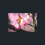 Impressão Em Tela Flores Cor-de-Rosa de Sakura Em Uma Árvore Na Prim<br><div class="desc">Um grupo de flores de sakura cor-de-rosa em uma árvore florida na estação da primavera. Fundo liso cor-de-rosa de flores de cerejeira no jardim. O charme da estação da primavera. Uma pintura digital extragrande a partir de uma fotografia. Impressão em tela esticada floral incrível para decorar o seu local ou...</div>