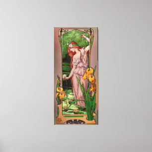 Impressão Em Tela Flores de Água por Elizabeth Sonrel