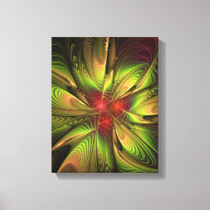 Impressão Em Tela Flores de fantasia fractal suaves e tenra