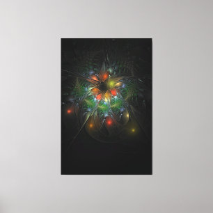 Impressão Em Tela Flores de fantasia fractal suaves e tenra