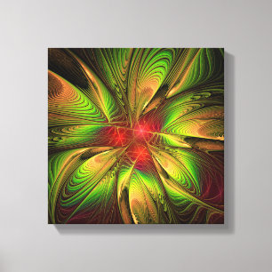 Impressão Em Tela Flores de fantasia fractal suaves e tenra