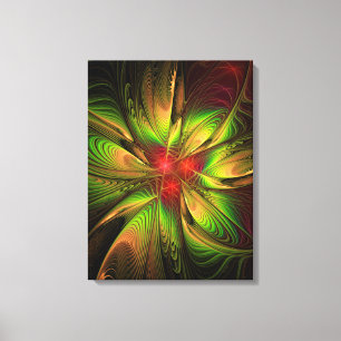 Impressão Em Tela Flores de fantasia fractal suaves e tenra