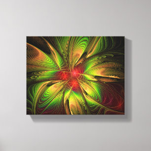 Impressão Em Tela Flores de fantasia fractal suaves e tenra