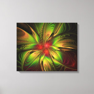 Impressão Em Tela Flores de fantasia fractal suaves e tenra