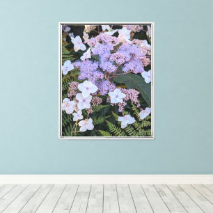 Impressão Em Tela Flores de Hydrangea Aspera Floral