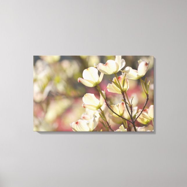 Impressão Em Tela Flores de madeira (Frente)