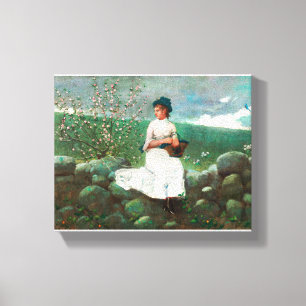 Impressão Em Tela Flores de Pessegueiro (1878)