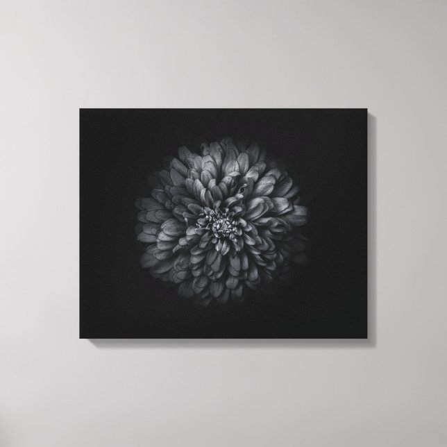 Impressão Em Tela Flores De Quintal A Preto E Branco No 68 (Frente)