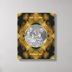 Impressão Em Tela Flores de Rosa Amarelas Criam sua própria foto