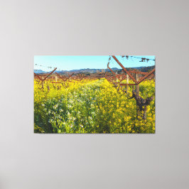 Impressão Em Tela Flores de vinha e de mostarda