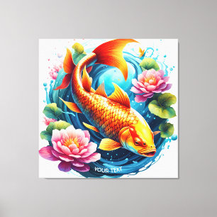 Impressão Em Tela Flores do Mar de Peixes Espanhóis Fantasy