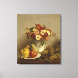 Impressão Em Tela Flores e fruta, 1865