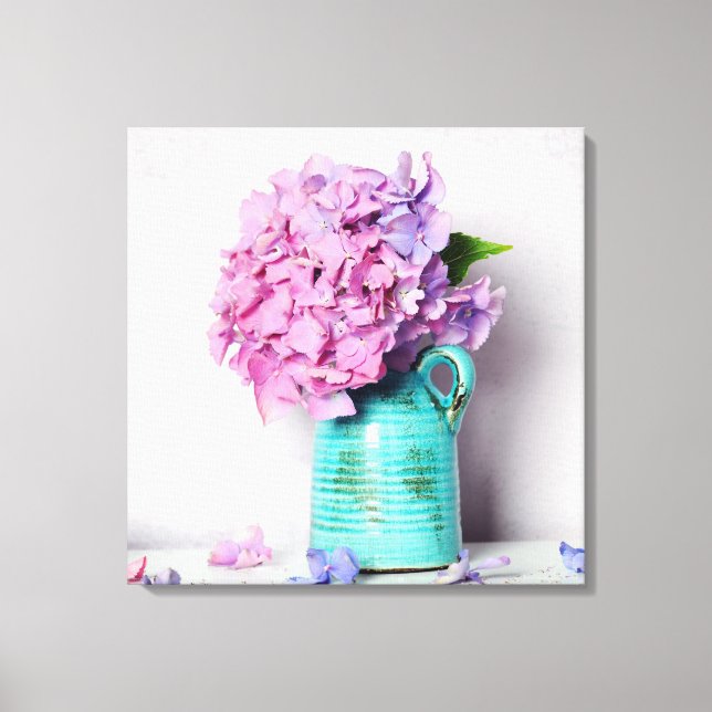 Impressão Em Tela Flores Hydrangea (Frente)