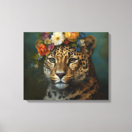 Impressão Em Tela Flores Jaguar