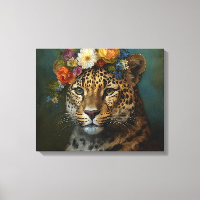 Impressão Em Tela Flores Jaguar (Frente)