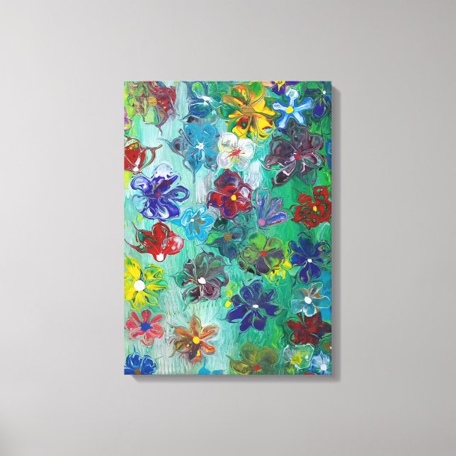 Impressão Em Tela "Flores na flor" (Frente)