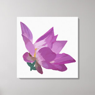 Impressão Em Tela Flores Pintadas