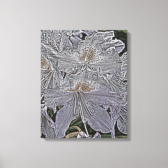 IMPRESSÃO EM TELA FLORES RHODODENDRON (Frente)