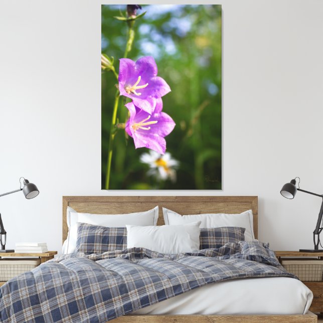 Impressão Em Tela Flores Românticas – Fantasia Botânica Boho (Insitu(Quarto))