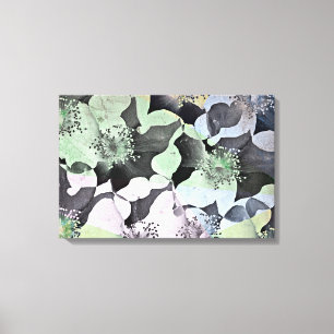 Impressão Em Tela Flores românticas no design floral