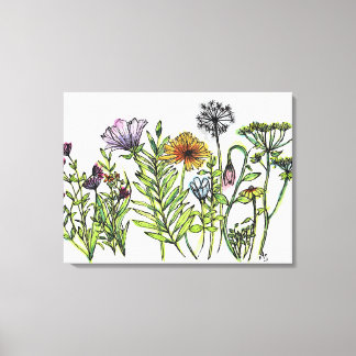Impressão Em Tela Flores Silvestres Dançantes
