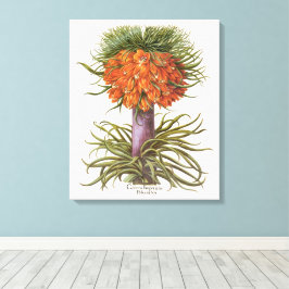 Impressão Em Tela Flores Vintage de Fritillaria Laranja Basilius Bes