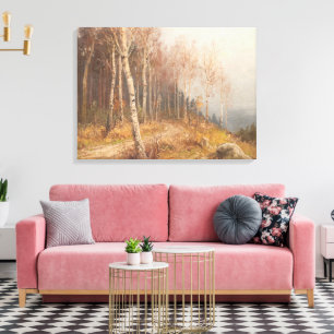 Impressão Em Tela Floresta Birch - Hugo Mühlig