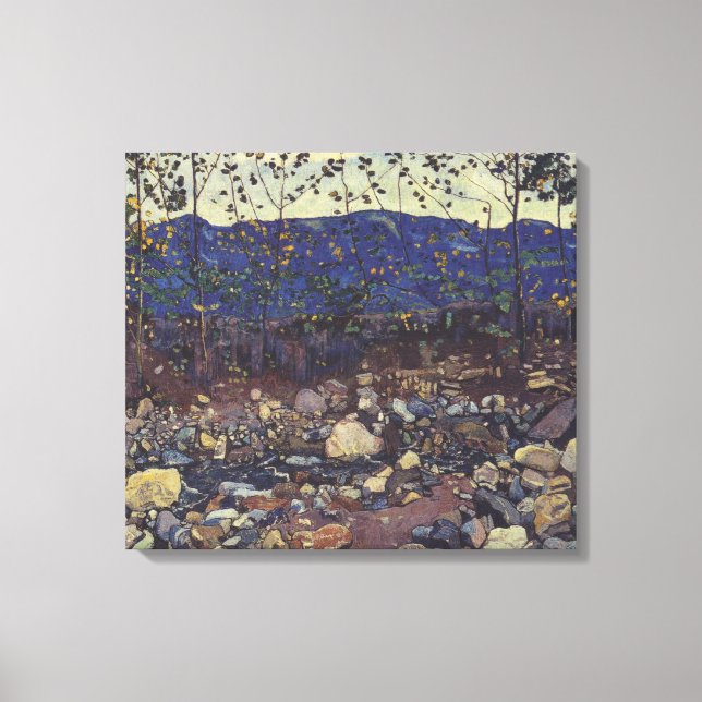 Impressão Em Tela Floresta Brook em Leissigen, Suiça (Paisagem) (Frente)