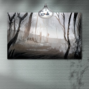 Impressão Em Tela Floresta de inverno