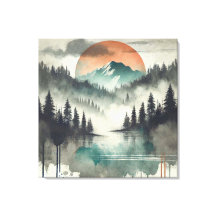 Floresta de inverno Floresta de montanha Paisagem