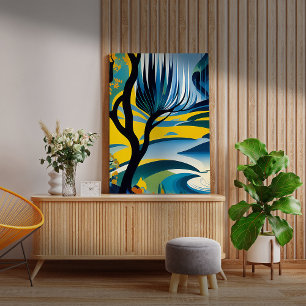 Impressão Em Tela Floresta do outro mundo