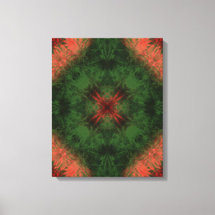 Impressão Em Tela Floresta Energia Arte Fractal Kaleidoscópio
