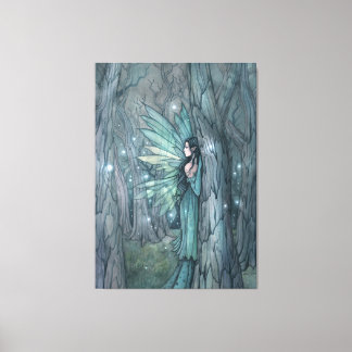 Impressão Em Tela Floresta Escura Fada Arte de Fantasia Mística