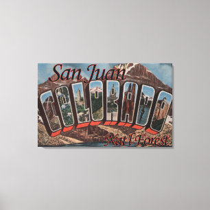 Impressão Em Tela Floresta nacional de San Juan, Colorado