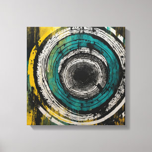 Impressão Em Tela Floresta solar em teares Arte de parede aquosa