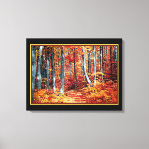 Impressão Em Tela Floresta Sunny Autumn