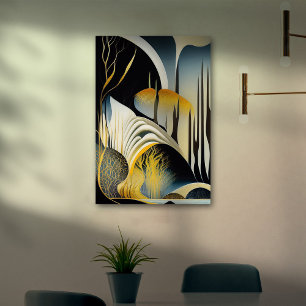 Impressão Em Tela Floresta Surreal