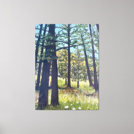 Impressão Em Tela Floresta Verde do outono