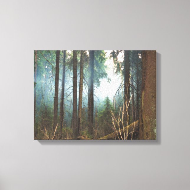 Impressão Em Tela Florestas de fumo (Frente)