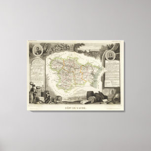 Impressão Em Tela Florestas mostradas pelo distrito de estipplagem