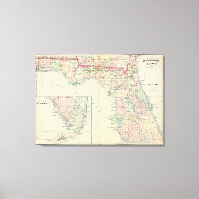 Impressão Em Tela Flórida 7 (Frente)