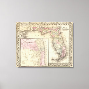 Impressão Em Tela Florida, móvel