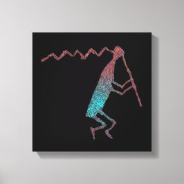 Impressão Em Tela Flute Player Petroglicph