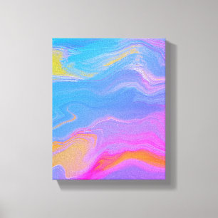 Impressão Em Tela Fluxo acrílico abstrato - Breezes de verão